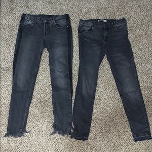 Zara black jeans bundle size 6
